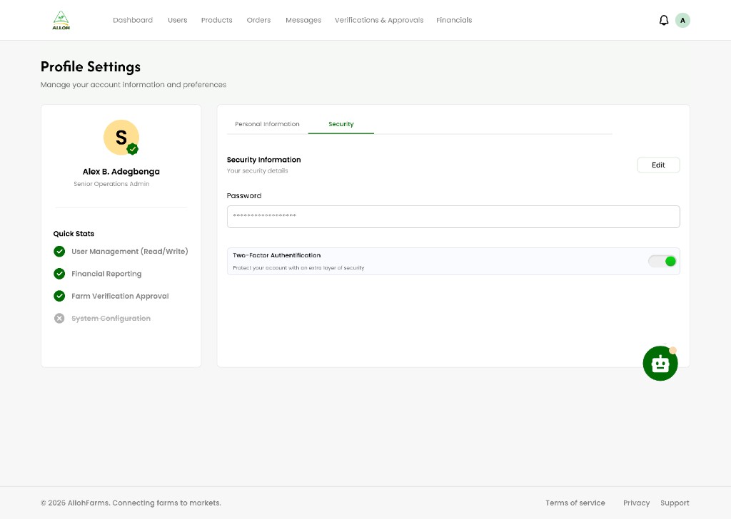 Profile security